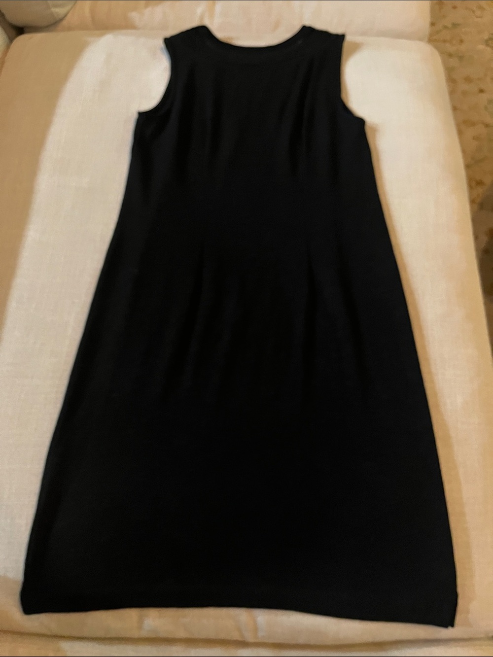Talbots Black Sleeveless Shift Dress